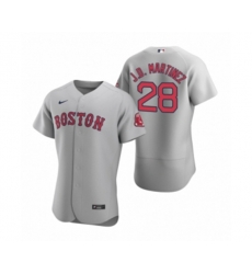 Boston Red Sox J.D. Martinez Nike Gray Authentic Road Jersey