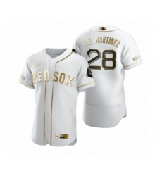 Boston Red Sox J.D. Martinez Nike White Authentic Golden Edition Jersey