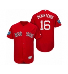 Scarlet Boston Red Sox #16 Andrew Benintendi 2018 Spring Training Flex Base Jersey