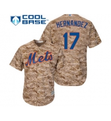 New York Mets #17 Keith Hernandez Authentic Camo Alternate Cool Base Baseball Jersey