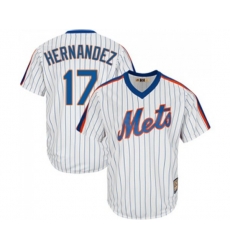 New York Mets #17 Keith Hernandez Replica White Cooperstown Baseball Jersey