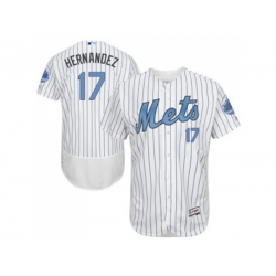 New York Mets #17 Keith Hernandez White(Blue Strip) Flexbase Authentic Collection Stitched Baseball Jersey New York Mets #17 Keith Hernandez White(Blue Strip) Flexbase Authentic Collection Stitched Baseball Jersey