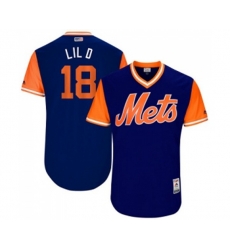 New York Mets #18 Travis dArnaud Lil D Authentic Royal Blue 2017 Players Weekend Baseball Jersey