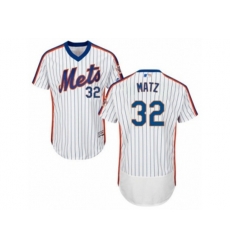 New York Mets #32 Steven Matz White Royal Flexbase Authentic Collection MLB Jersey