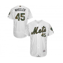 New York Mets #45 Zack Wheeler Authentic White 2016 Memorial Day Fashion Flex Base MLB Jersey New York Mets #45 Zack Wheeler Authentic White 2016 Memorial Day Fashion Flex Base MLB Jersey
