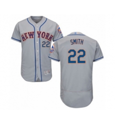 New York Mets Dominic Smith Grey Road Flex Base Authentic Collection Baseball Player Jersey