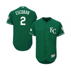 Kansas City Royals #2 Alcides Escobar Green Celtic Flexbase Authentic Collection MLB Jersey Kansas City Royals #2 Alcides Escobar Green Celtic Flexbase Authentic Collection MLB Jersey
