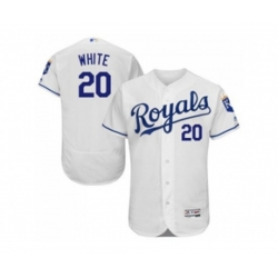 Kansas City Royals #20 Frank White White Flexbase Authentic Collection Stitched Baseball Jersey Kansas City Royals #20 Frank White White Flexbase Authentic Collection Stitched Baseball Jersey