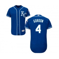 Kansas City Royals #4 Alex Gordon Blue Flexbase Authentic Collection MLB Jersey Kansas City Royals #4 Alex Gordon Blue Flexbase Authentic Collection MLB Jersey