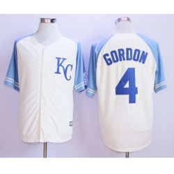 Kansas City Royals #4 Alex Gordon Cream 2016 Official Cool Base Jersey Kansas City Royals #4 Alex Gordon Cream 2016 Official Cool Base Jersey