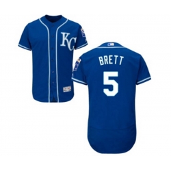 Kansas City Royals #5 George Brett Blue Flexbase Authentic Collection MLB Jersey Kansas City Royals #5 George Brett Blue Flexbase Authentic Collection MLB Jersey