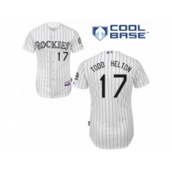 Colorado Rockies #17 Todd Helton Replica White Home Cool Base MLB Jersey Colorado Rockies #17 Todd Helton Replica White Home Cool Base MLB Jersey