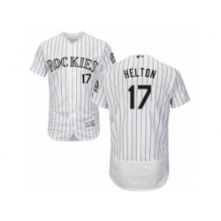 Colorado Rockies #17 Todd Helton White Flexbase Authentic Collection MLB Jersey Colorado Rockies #17 Todd Helton White Flexbase Authentic Collection MLB Jersey
