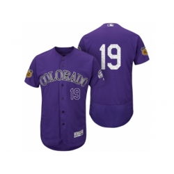 Colorado Rockies #19 Charlie Blackmon 2017 Spring Training Flex Base Authentic Collection Stitched Baseball Jersey Colorado Rockies #19 Charlie Blackmon 2017 Spring Training Flex Base Authentic Collection Stitched Baseball Jersey