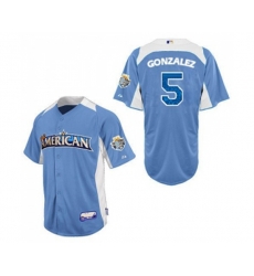 Colorado Rockies #5 Carlos Gonzalez Authentic Blue American League 2012 All-Star BP Baseball Jersey