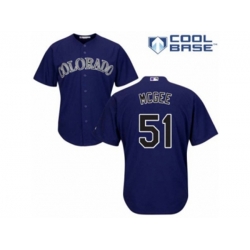 Colorado Rockies #51 Jake McGee Authentic Purple Alternate 1 Cool Base MLB Jersey Colorado Rockies #51 Jake McGee Authentic Purple Alternate 1 Cool Base MLB Jersey