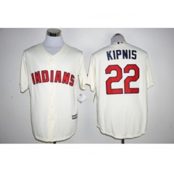 Cleveland Indians #22 Jason Kipnis Majestic Cream Official Cool Base Player Jersey
