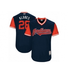 Cleveland Indians #28 Corey Kluber Klubes Authentic Navy Blue 2017 Players Weekend MLB Jersey