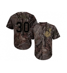 Cleveland Indians #30 Tyler Naquin Camo Realtree Collection Cool Base Stitched MLB Jersey