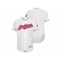 Cleveland Indians White Home 2016 Mother Day Flex Base Jersey