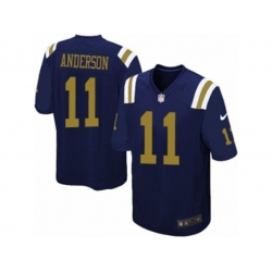 New York Jets #11 Robby Anderson Limited Navy Blue Alternate NFL Jersey