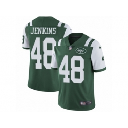 New York Jets #48 Jordan Jenkins Vapor Untouchable Limited Green Team Color NFL Jersey