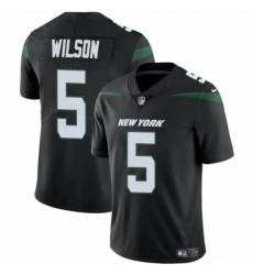 New York Jets #5 Garrett Wilson Black Vapor Untouchable Limited Football Stitched Jersey
