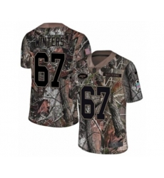New York Jets #67 Brian Winters Limited Camo Rush Realtree NFL Jersey