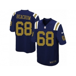 New York Jets #68 Kelvin Beachum Limited Navy Blue Alternate NFL Jersey