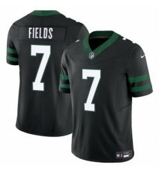New York Jets 7 Justin Fields Black 2025 F U S E Vapor Untouchable Limited Stitched Jersey