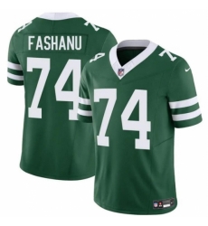 New York Jets #74 Olu Fashanu Green 2024 F.U.S.E Throwback Limited Stitched Jersey