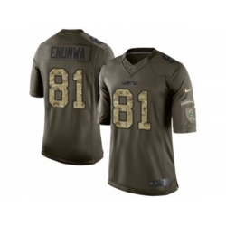 New York Jets #81 Quincy Enunwa Limited Green Salute to Service NFL Jersey