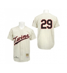 1969 Minnesota Twins #29 Rod Carew Authentic Cream Throwback Baseball Jersey