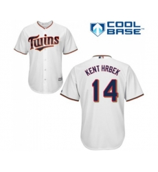 Minnesota Twins #14 Kent Hrbek Replica White Home Cool Base Baseball Jersey
