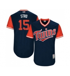 Minnesota Twins #15 Jason Castro Stro Authentic Navy Blue 2017 Players Weekend Baseball Jersey