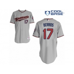 Minnesota Twins #17 Jose Berrios Authentic Grey Road Cool Base MLB Jersey