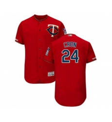 Minnesota Twins #24 C. J. Cron Scarlet Alternate Flex Base Authentic Collection Baseball Jersey