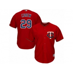 Minnesota Twins #29 Rod Carew Replica Scarlet Alternate Cool Base MLB Jersey