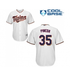 Minnesota Twins #35 Michael Pineda Replica White Home Cool Base Baseball Jersey