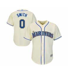 Seattle Mariners #0 Mallex Smith Replica Cream Alternate Cool Base Baseball Jersey