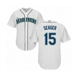 Seattle Mariners #15 Kyle Seager Authentic White Home Cool Base MLB Jersey Seattle Mariners #15 Kyle Seager Authentic White Home Cool Base MLB Jersey