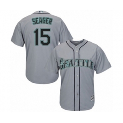 Seattle Mariners #15 Kyle Seager Majestic Gray Cool Base Player Jersey Seattle Mariners #15 Kyle Seager Majestic Gray Cool Base Player Jersey