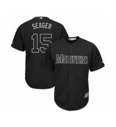 Seattle Mariners #15 Kyle Seager Seager Authentic Black 2019 Players Weekend Baseball Jersey