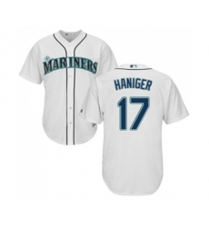 Seattle Mariners #17 Mitch Haniger Replica White Home Cool Base Baseball Jersey