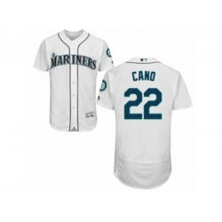 Seattle Mariners #22 Robinson Cano White Flexbase Authentic Collection MLB Jersey Seattle Mariners #22 Robinson Cano White Flexbase Authentic Collection MLB Jersey