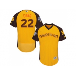 Seattle Mariners #22 Robinson Cano Yellow 2016 All-Star American League BP Authentic Collection Flex Base MLB Jersey Seattle Mariners #22 Robinson Cano Yellow 2016 All-Star American League BP Authentic Collection Flex Base MLB Jersey