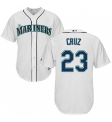 Seattle Mariners #23 Nelson Cruz Replica White Home Cool Base MLB Jersey