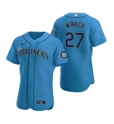 Seattle Mariners #27 Jesse Winker Royal Flex Base Stitched Jersey