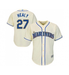 Seattle Mariners #27 Ryon Healy Replica Cream Alternate Cool Base Baseball Jersey
