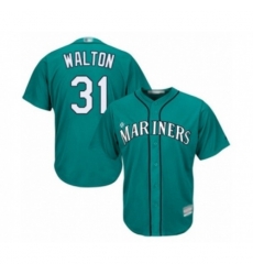 Seattle Mariners #31 Donnie Walton Authentic Teal Green Alternate Cool Base Baseball Player Jersey